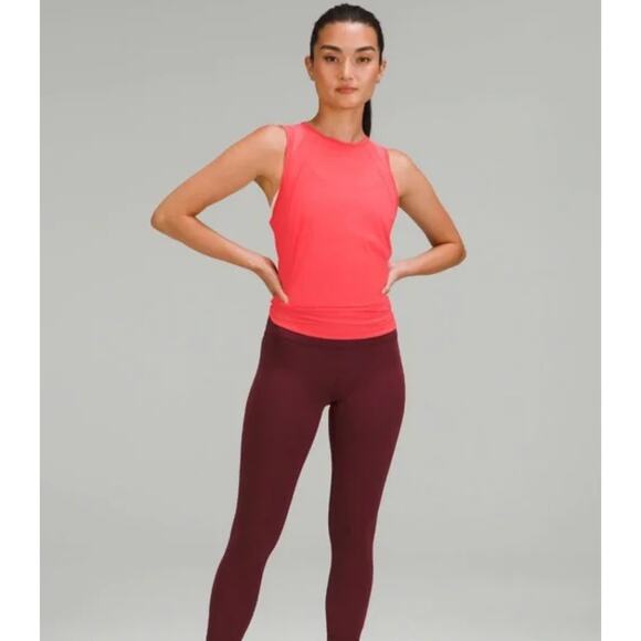 Lululemon Sculpt Tank‎ Top in Carnation Red Sleeveless Workout Shirt Women's 6 - Picture 3 of 9